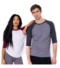 Unisex Raglan 3/4 Sleeve Tee