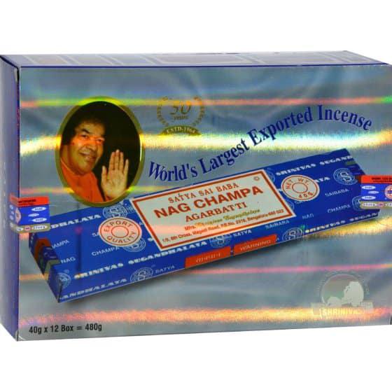 Sai Baba Nag Champa Agarbatti Incense – 40 g – Case of 12