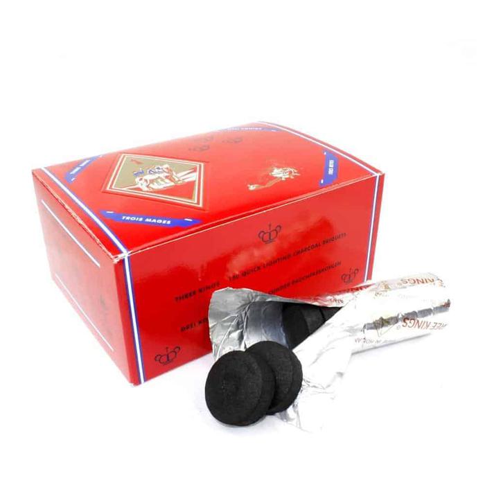 Three Kings Hookah Charcoal Box 40mm 100 Pieces