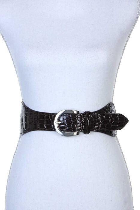 PU LEATHER STRETCH BELT
