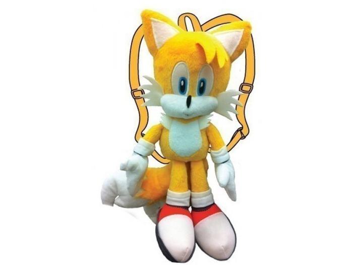 SONIC TAILS 17" PLUSH BACKPACK (YELLOW)