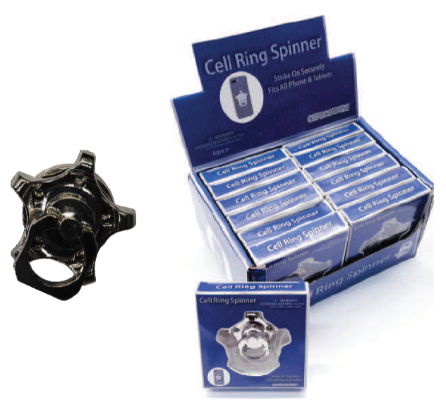 Cell Phone Spinner Ring Counter-top Display