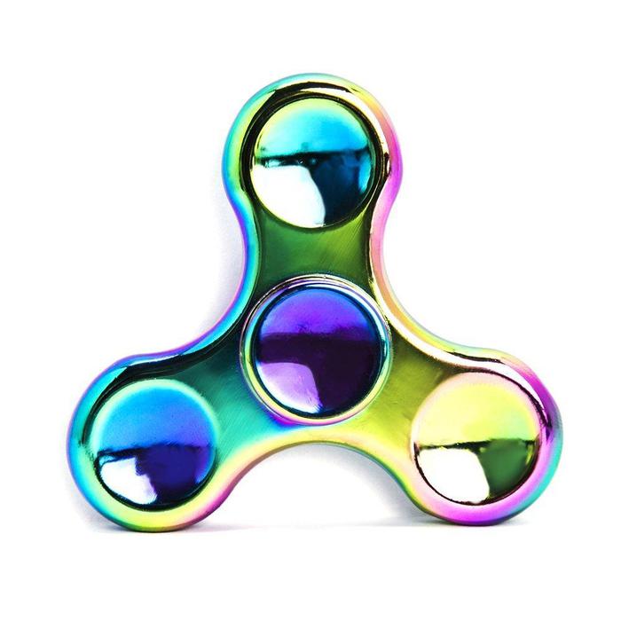 Metal Fidget Hand Spinner Rainbow Anti-Anxiety Fidget