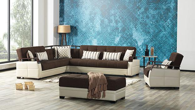 Dogal Sectional (Royal Brown)