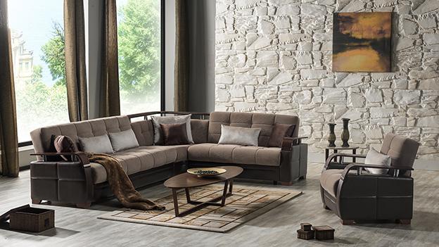 Dogal Sectional (Simena Marisa Taupe)
