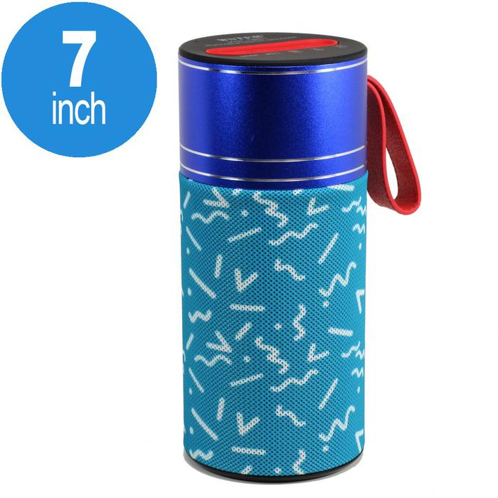 Wholesale Circular Shape Portable Bluetooth Speaker with Selfie Shutter Button WS1851 (Blue)