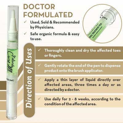 NAIL FUNGUS TREATMENT PEN | NATURAL & ORGANIC | 4-PACK