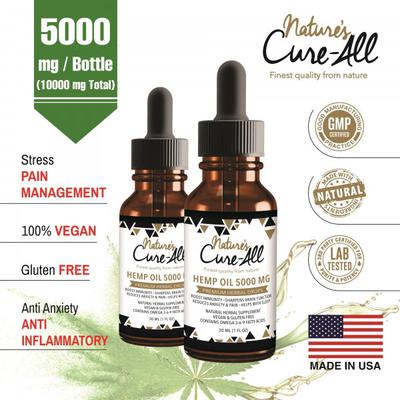 PREMIUM & POWERFUL HEMP EXTRACT | 5000 MG | 2-PACK