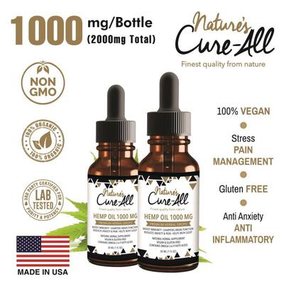 PREMIUM & POWERFUL HEMP EXTRACT | 1000 MG | 2-PACK