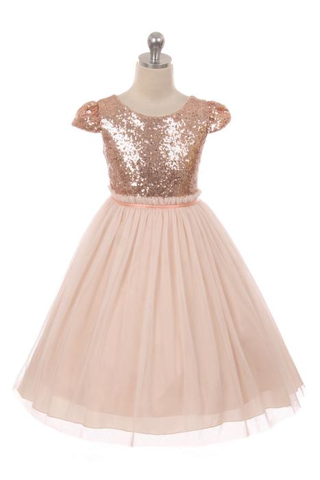 Sequin Mesh Pleated Dress