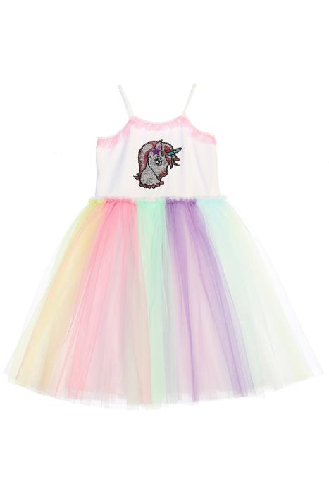 Unicorn Flip Sequin Tutu Dress