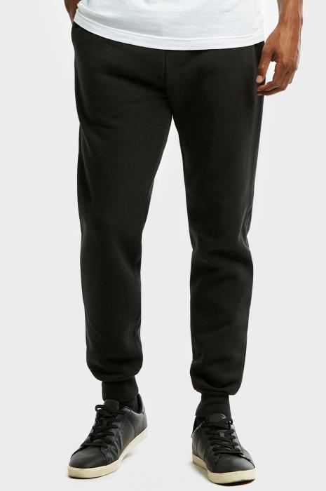 KNOCKER MEN'S H.W SLIM FIT FLEECE JOGGER PANTS (SP1100S_BLACK)