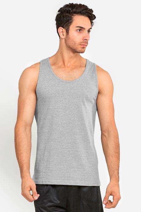 KNOCKER MEN'S HEAVY TANK TOP (MT200_H.GRY)