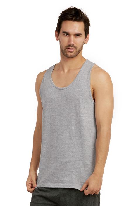 COTTONBELL MEN'S HEAVY TANK TOP (MT200C_H.GRY)