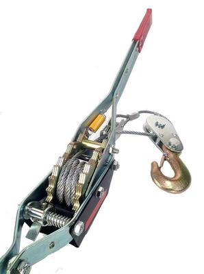 4 TON WINCH COME ALONG - 2 Hooks - Dual Ratchet Gear HEAVY DUTY Over 8000 Lbs