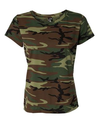 CODE FIVE 58338 WOMEN’S CAMO T – SHIRT