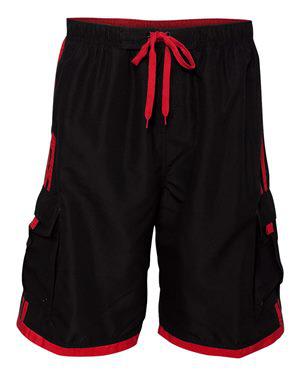 BURNSIDE 18486 STRIPPED SWIM TRUNKS