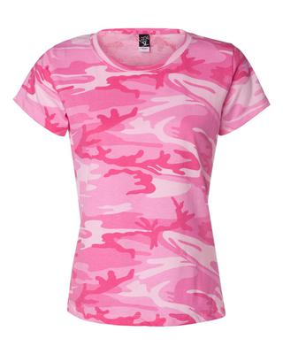 CODE FIVE 58338 WOMEN’S CAMO T – SHIRT