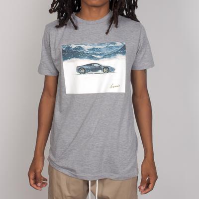 SNOWFALL RACER TEE - GREY