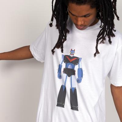 STONE-APPLIQUE BOT TEE - WHITE