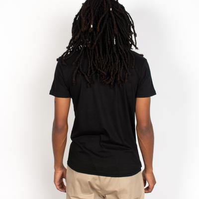 REFLECTIVE COLOR BARS TEE - BLACK