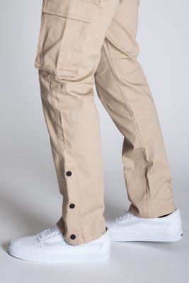 ANKLE SNAP CARGO PANT - KHAKI