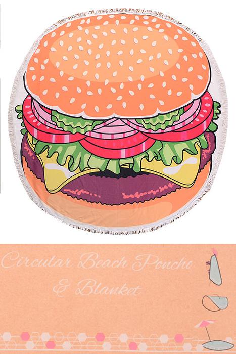 Burger Beach Towel.