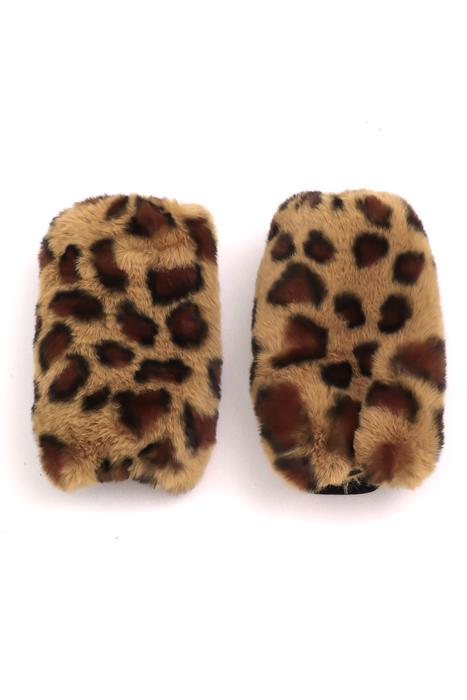 Leopard Print Fingerless Gloves