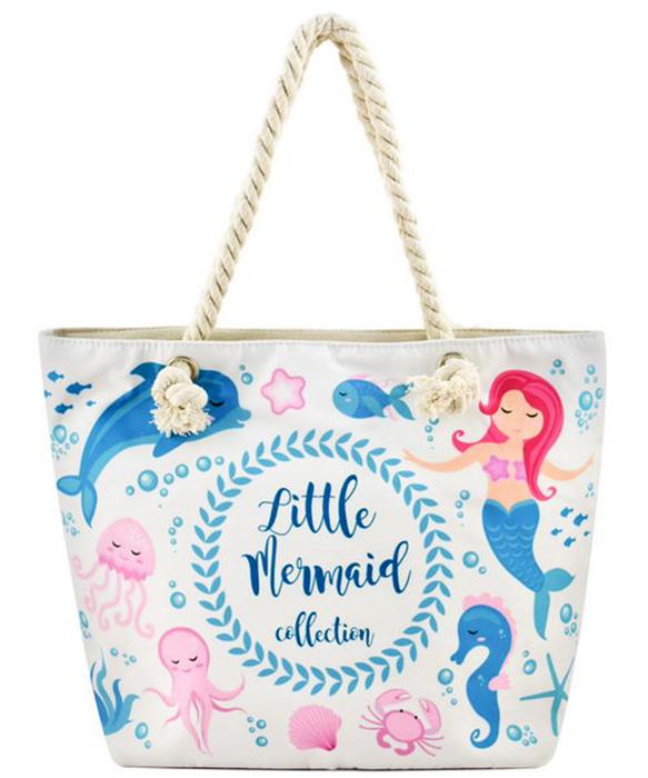 Designer Mermaid Canvas Tote Bag FC00632