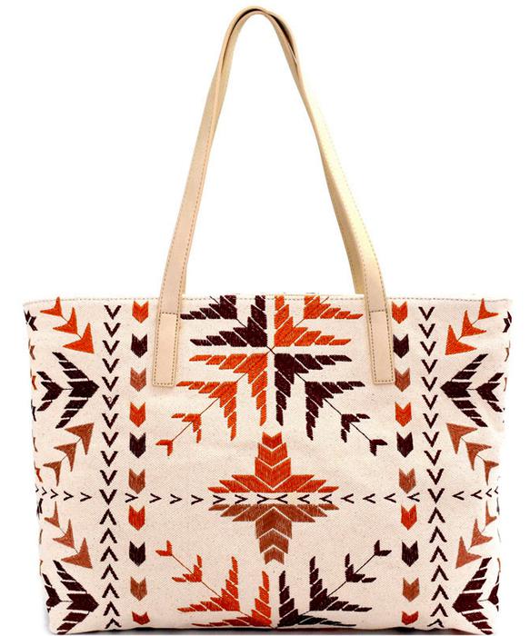 Antik Kraft Triba Ebroidered Canvas Shopper Tote BGA2498-LP