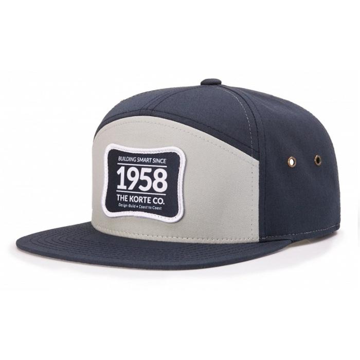 Richardson 7 Panel Cotton Twill Leather Strapback