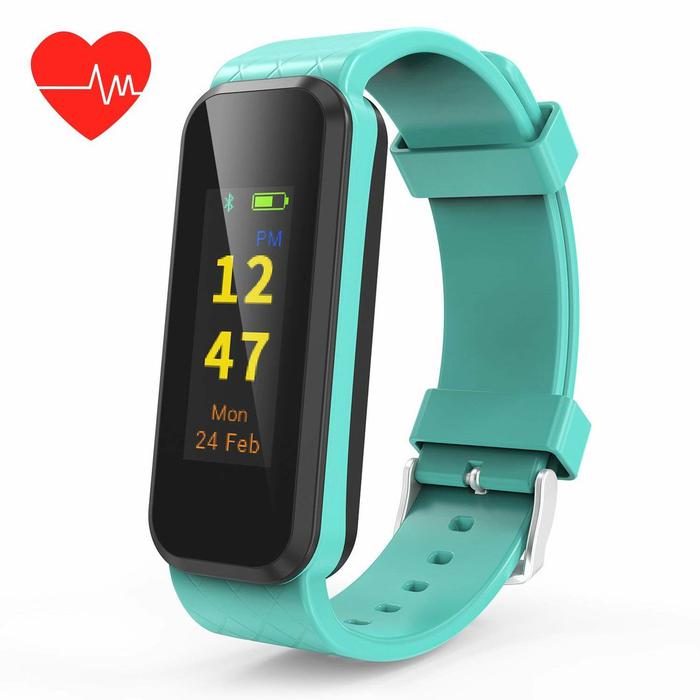 Fitness Tracker Activity Tracker Watch with Heart Rate Monitor, IP67 Waterproof Smart Wristband with Step Counter, Calorie Counter, Sleep Monitor, Pedometer Watch for Kids Women and Men