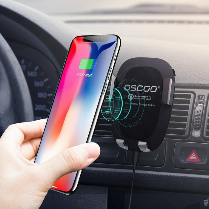 Qi Wireless Car Air Vent Charger and Phone Mount