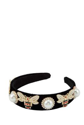 Pearl and Insect Decorated Head Band