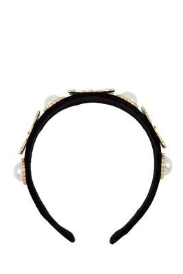 Pearl and Insect Decorated Head Band