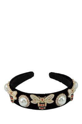 Pearl and Insect Decorated Head Band