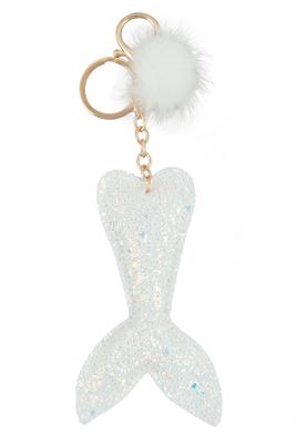 Glitter Mermaid Tail Keychain
