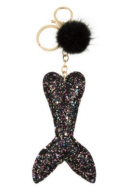 Glitter Mermaid Tail Keychain