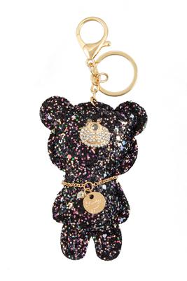 Glitter Teddy Bear Keychain