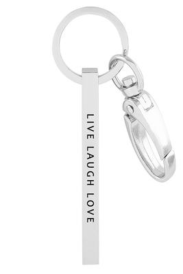 LIVE LAUGH LOVE' Metal bar key chain