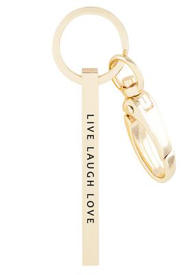 LIVE LAUGH LOVE' Metal bar key chain