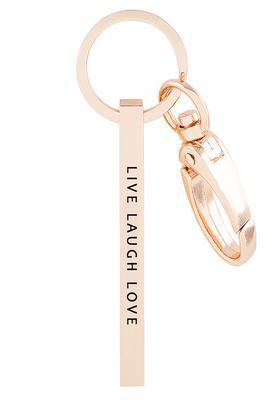 LIVE LAUGH LOVE' Metal bar key chain