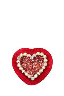 Tassel Wrapped Heart Brooch