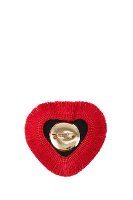 Tassel Wrapped Heart Brooch