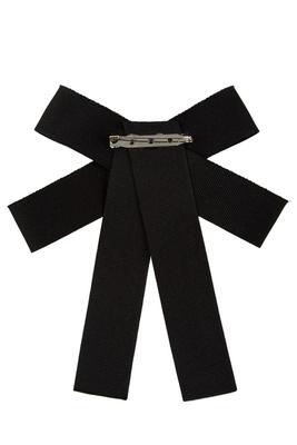 Cross with Layered Chain Bow Brooch
