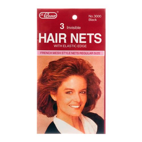 HAIR NET 3PC BLACK #JJ-1167