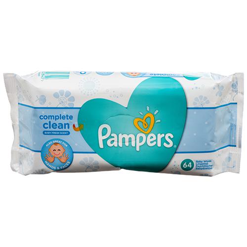 PAMPERS BABY WIPES 64 CT FRESH SCENT