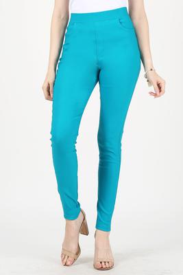 High rise skinny fit trousers