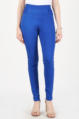 High rise skinny fit trousers