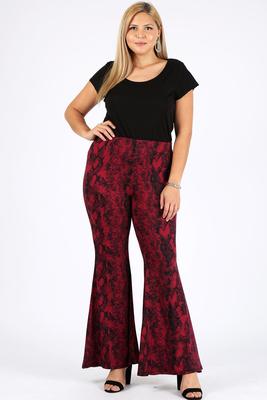 Snake print high waist pants